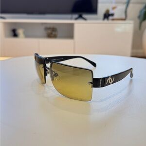 Chanel Black and Yellow Sunglasses